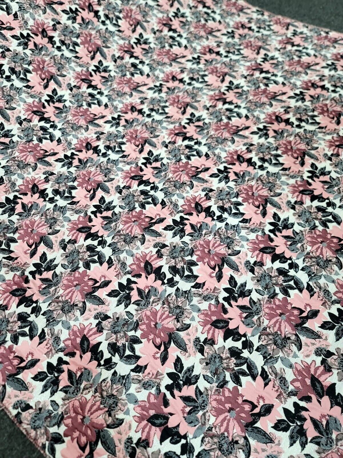 Dusty Rose Mauve Floral Chenille Upholstery Brocade Fabric - 56" Width - Sold by the Yard - Perfect for Pillows, Cushions, and Home Decor