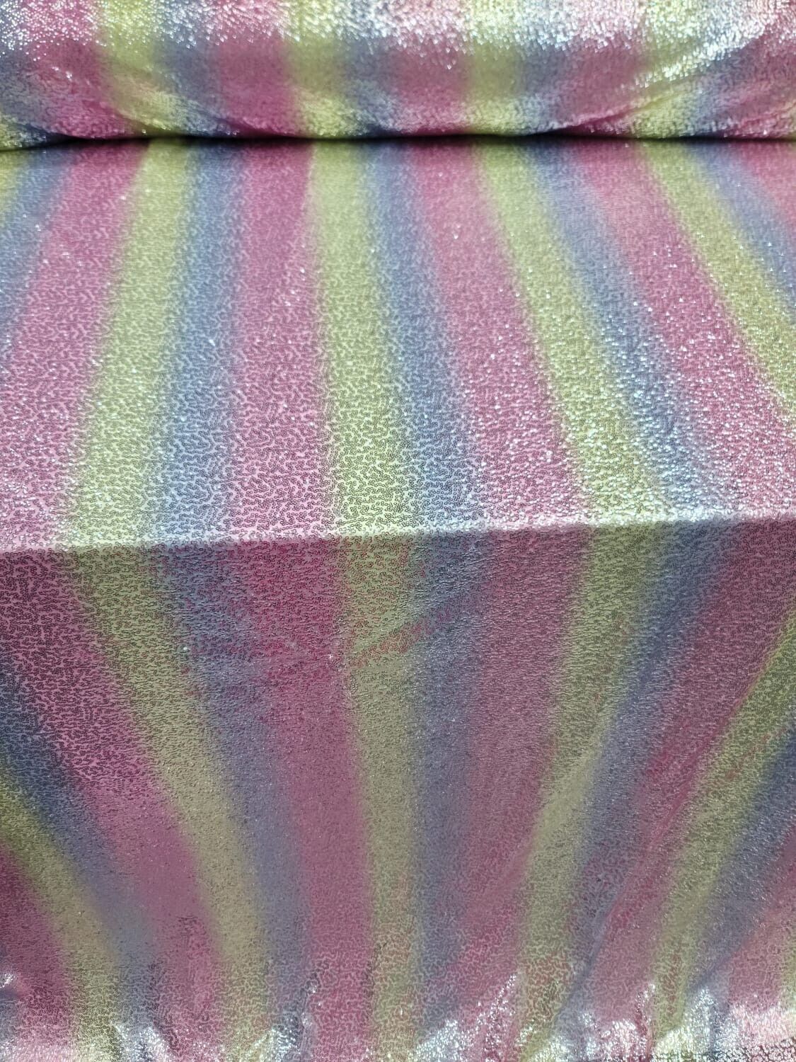 Mini Glitz Sequins Fabric by the Yard - Vibrant Rainbow - Perfect for Dresses, Decorations, and Creative Crafts