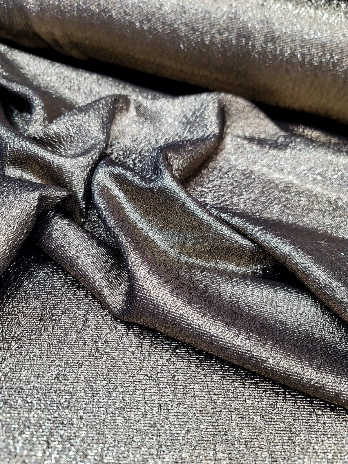 GOLD Metallic Brocade Jacquard Fabric Sold BY THE YARD TEXTURED EMBOSSED FOR DRE