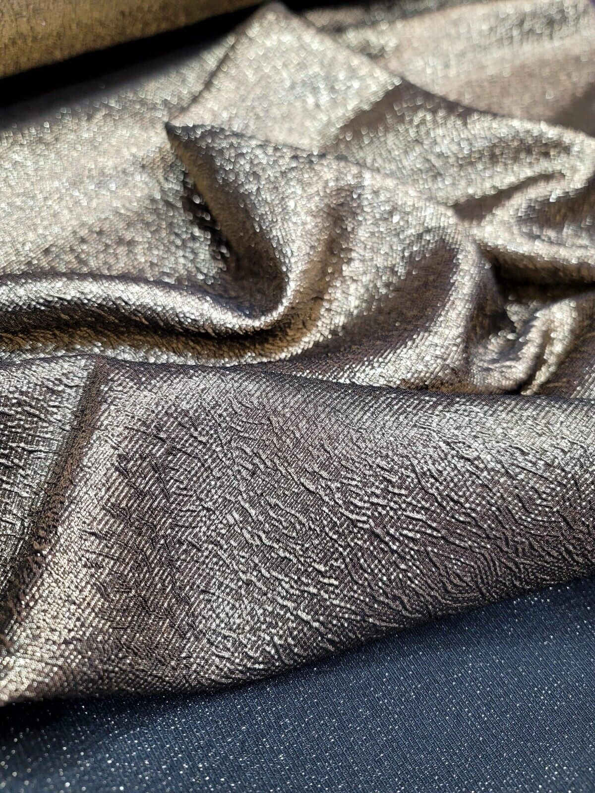 GOLD Metallic Brocade Jacquard Fabric Sold BY THE YARD TEXTURED EMBOSSED FOR DRE