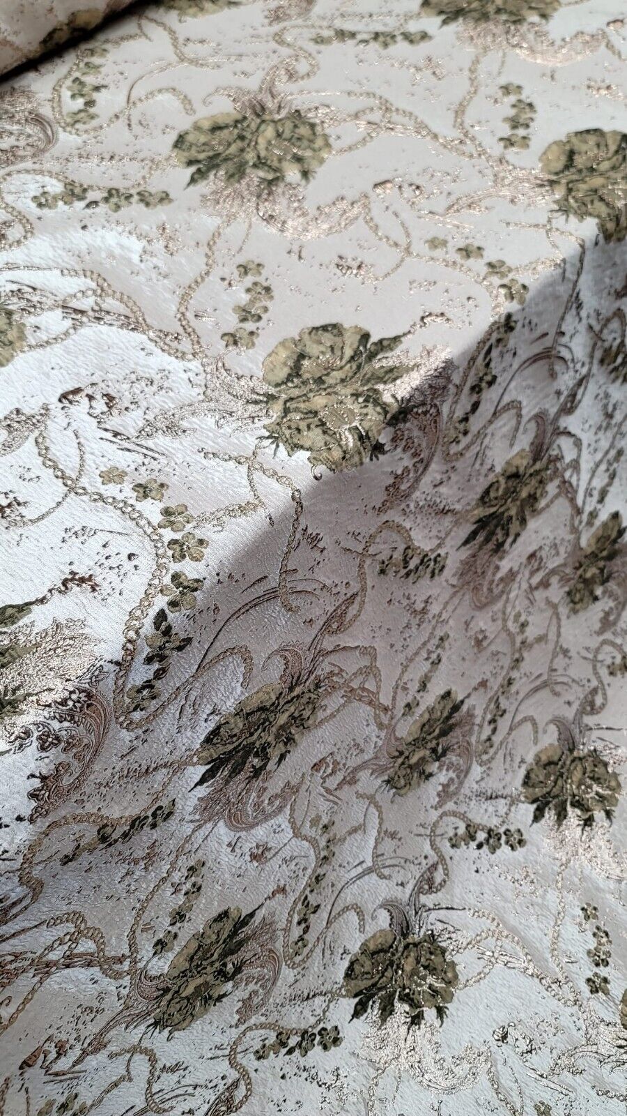 Brocade Jacquard Prom Fabric by the Yard - Ideal for Gowns, Quinceañera, Bridal, Upholstery, and More - Available in Various Stunning Colors