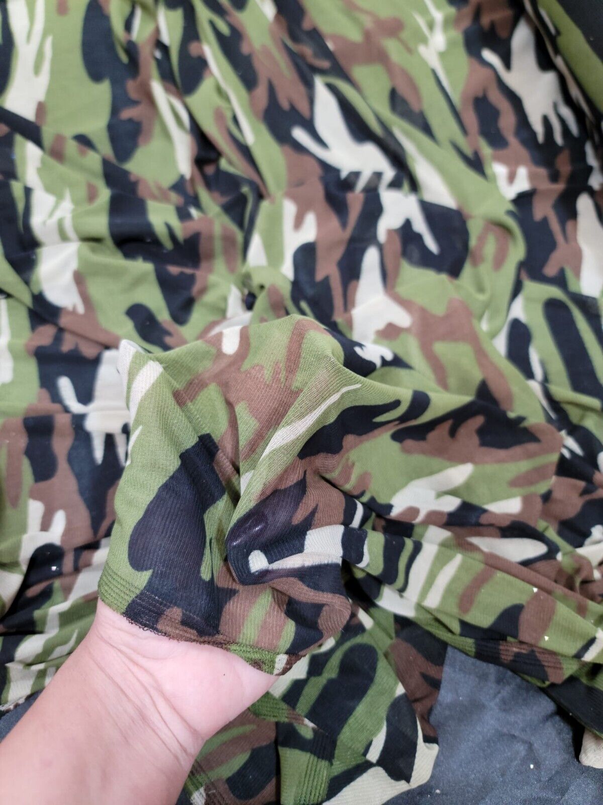 Military Camouflage Print 4 way Stretch Fabric 60"wide Sportwear Mesh By Yard