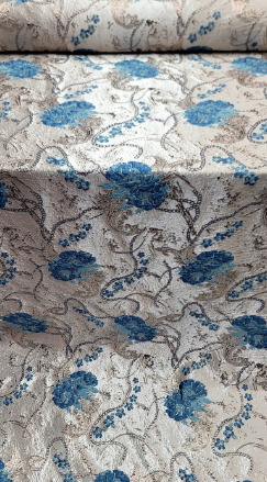 Brocade Jacquard Prom Fabric by the Yard - Ideal for Gowns, Quinceañera, Bridal, Upholstery, and More - Available in Various Stunning Colors