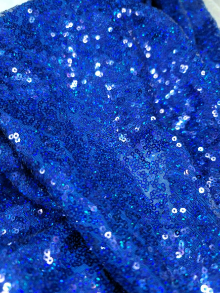 Iridescent Hologram Glitz Sequin Fabric - 3mm, Sold by the Yard