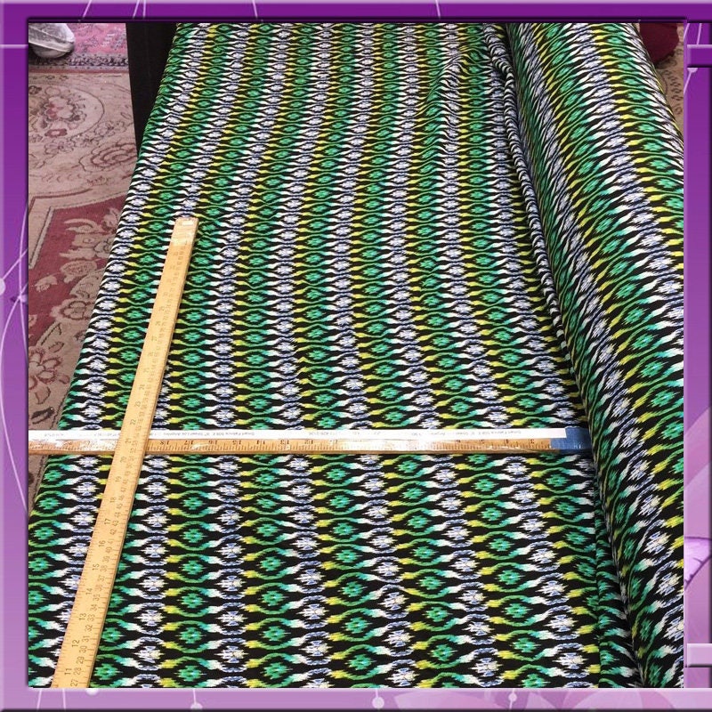 Rayon challis LIME GREEN, grey n yellow geometrical Fabric sold by the yard 58 inches width soft flowy fabric organic