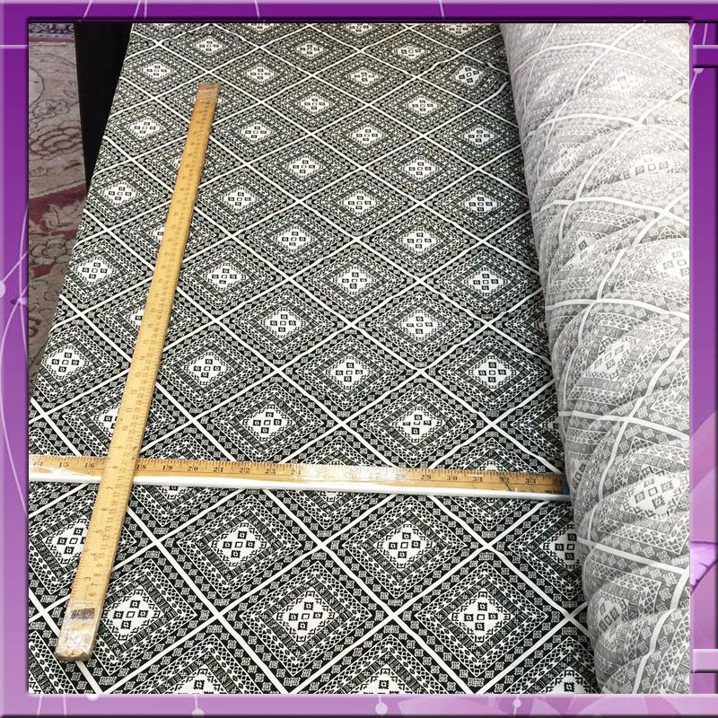 100% rayon challis black n white squares Fabric by the yard 58 inches wide fabric