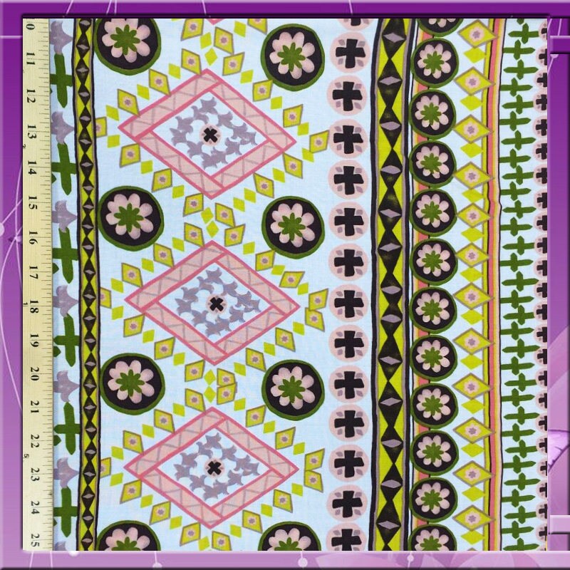 Rayon challis pastel geometric print 58 wide fabric for wedding decorations, tablecloths, curtain, panels special events, crafts kids flowy