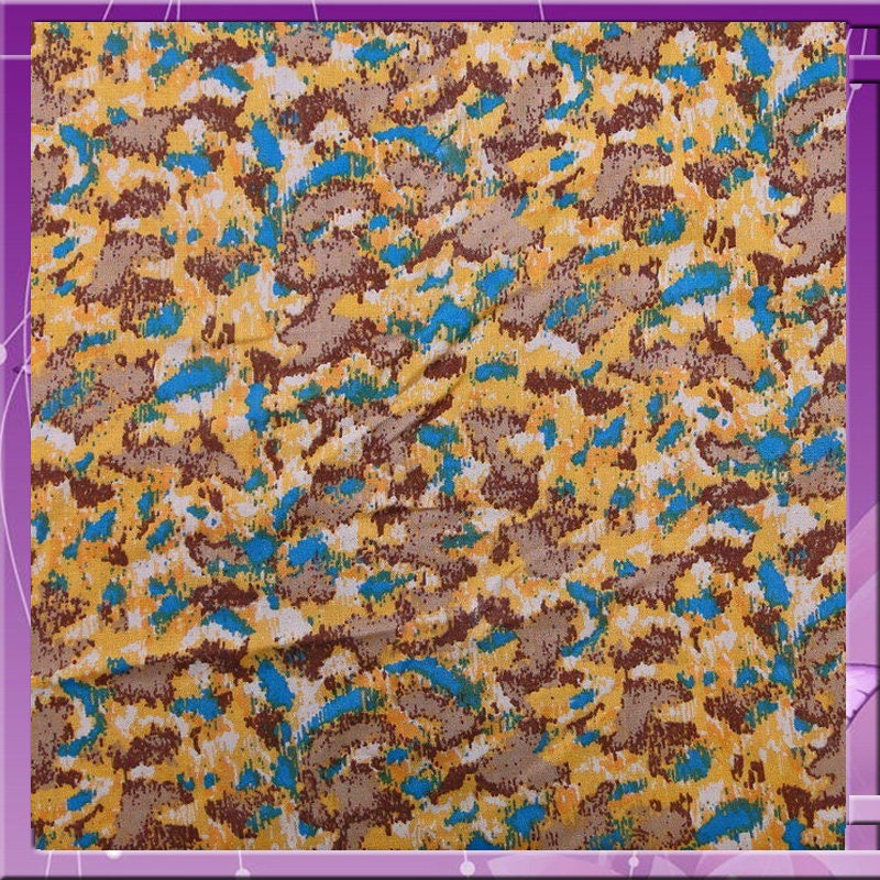 100% Rayon Challis Abstract Yellow Print 54 inches wide Fabric by the yard soft flowy organic kids dress draping clothing decoration
