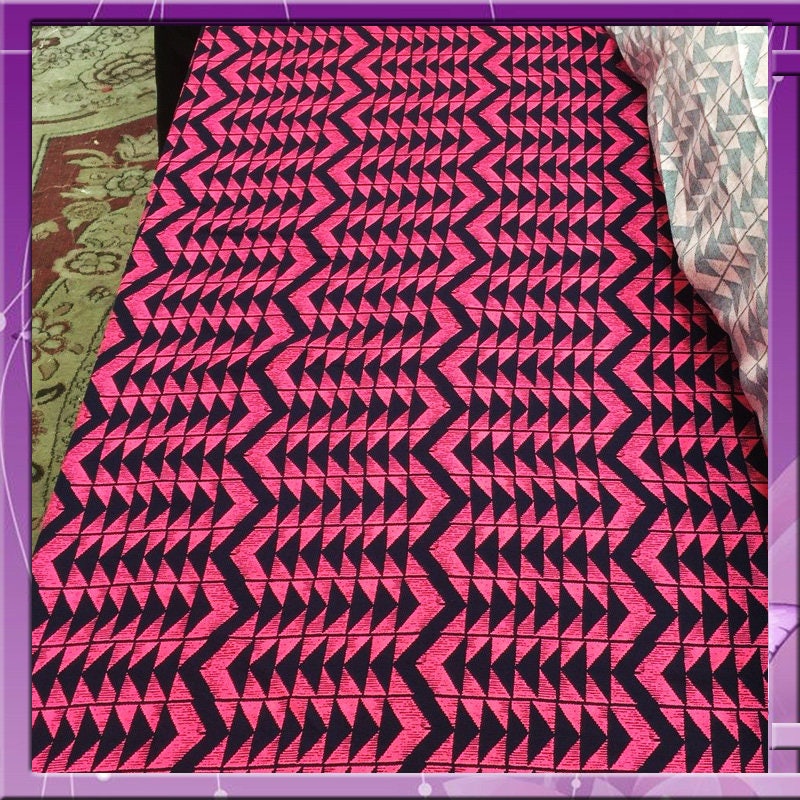Rayon challis very soft geometric pinks and blues Fabric by the yard 58 inches wide flowy organic kids dress draping clothing decoration