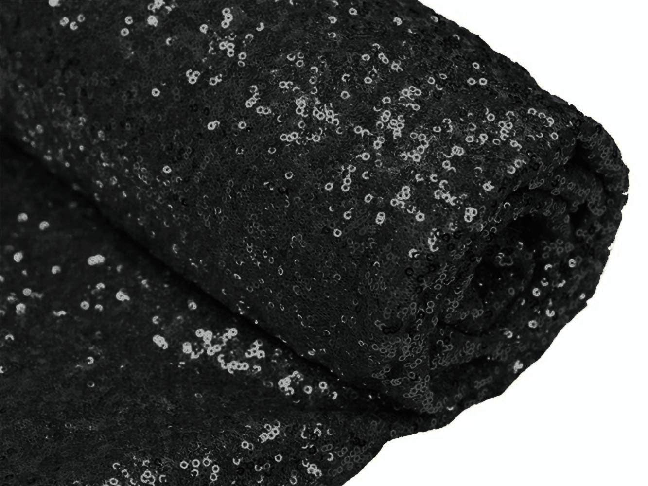 Black Sequin Fabric, by The Yard, Sequin Fabric, Tablecloth, Linen, Sequin Tablecloth, Table Runner glitz black sequin 1 way stretch fabric