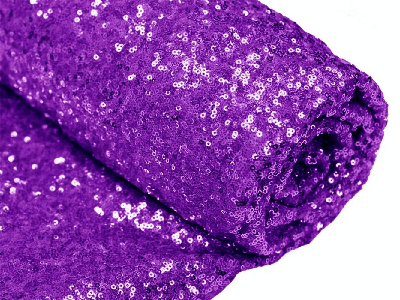 Purple Sequin Fabric, by The Yard, Sequin Fabric, Tablecloth, Linen, Sequin Tablecloth, Table Runner