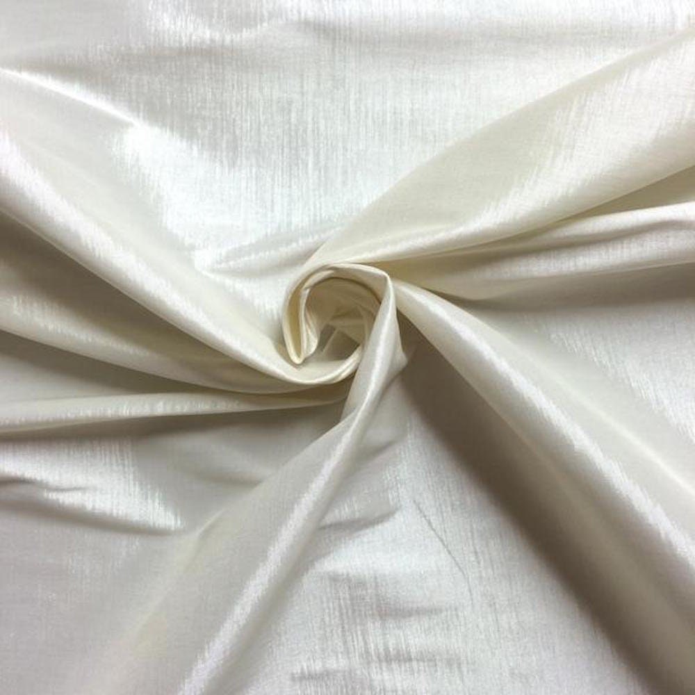 Taffeta Stretch Fabric 2-Way Stretch 58" Wide By The Yard (Ivory)