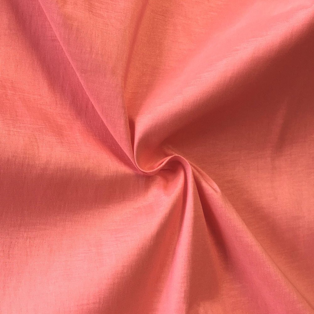 Taffeta Stretch Fabric 2-Way Stretch 58" Wide By The Yard (Coral)