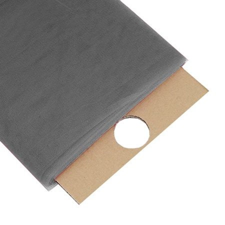 Craft and Party 60" by 40 Yards Fabric Tulle Bolt for Wedding and Decoration (Dk Gray ) Sold By The Bolt ( 40 Yards )