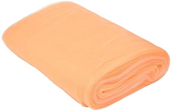 Craft and Party 54" by 40 Yards Fabric Tulle Bolt for Wedding and Decoration (Light Peach) Sold By The Bolt ( 40 Yards