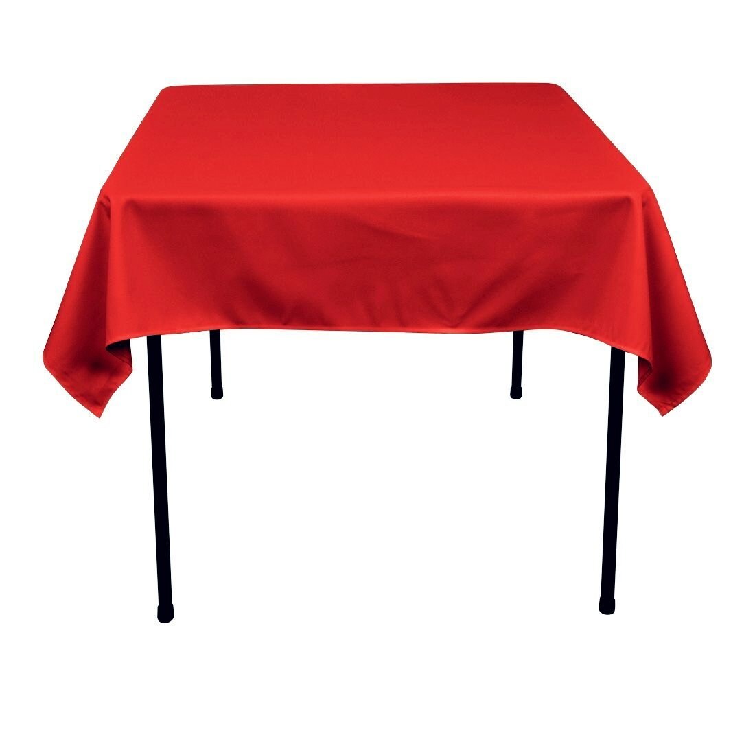 54 x 54-Inch Seamless Red Rectangular Polyester Tablecloth for Wedding Party Decorations Square Table Cloth Cover