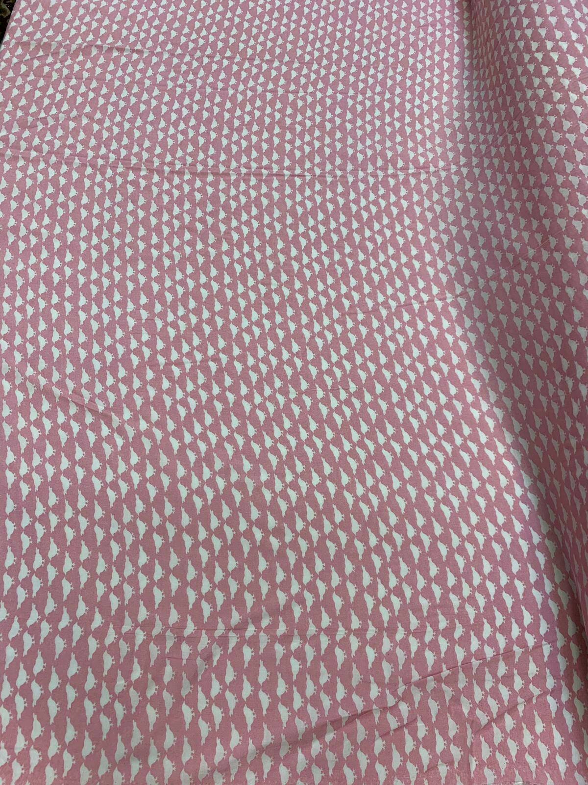 Rayon challis birds on light pink background Fabric Sold by the yard soft organic kids fabric flowy ligth weight