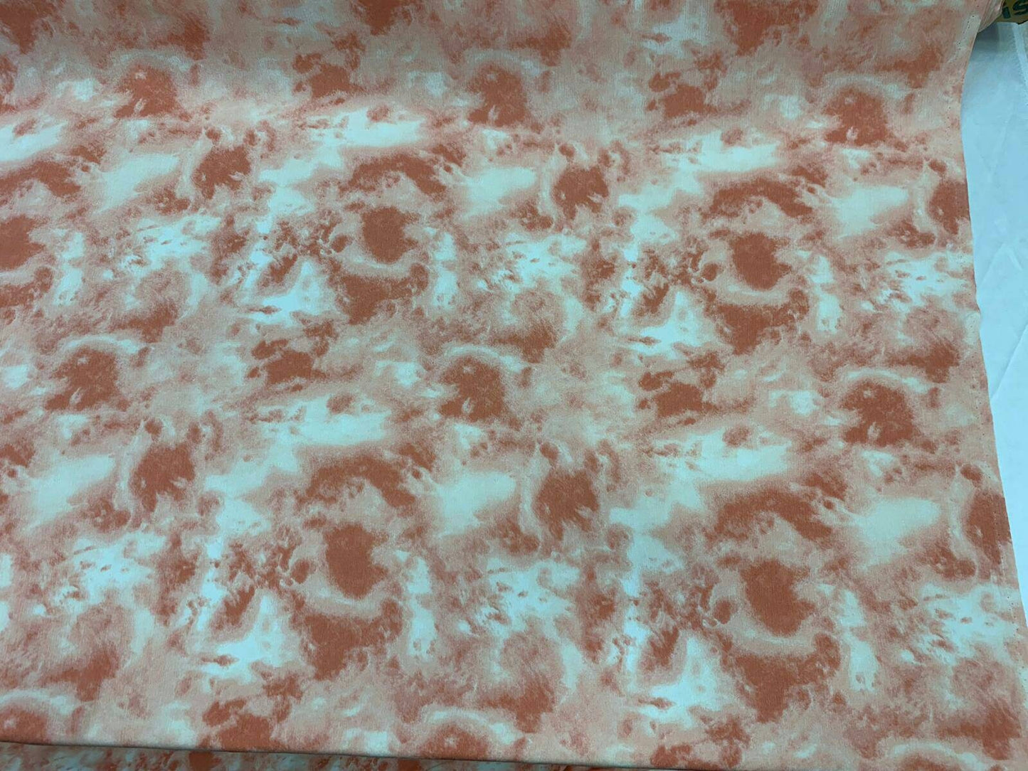 Rayon crepon Blush Peach abstract 51-52 in w Fabric by the yard soft organic kids dress draping clothing decoration flowy fabric