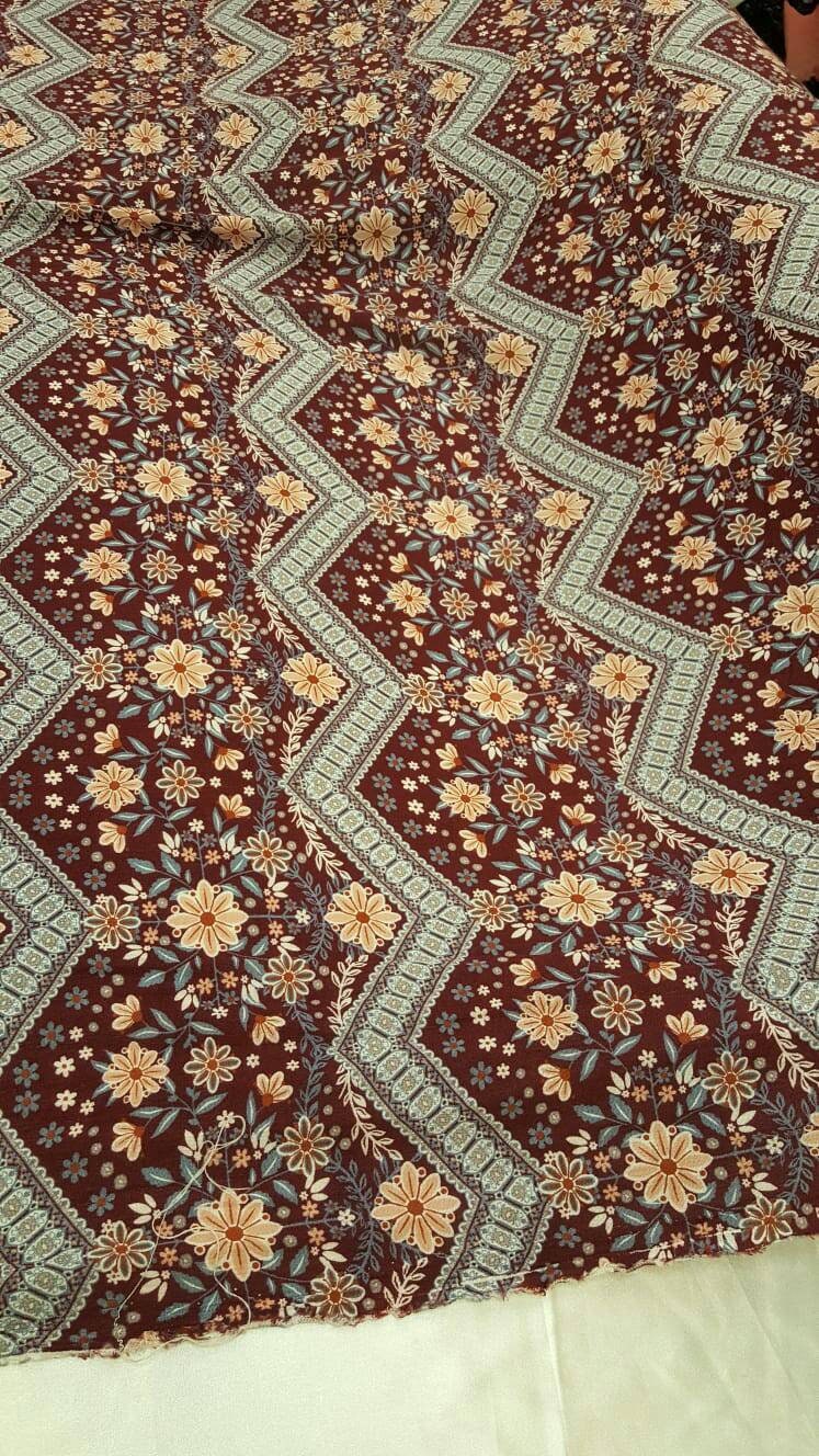 Rayon challis burgundy gray peach floral flowers chevron fabric sold by the yard soft flowy organic kids dress draping decoration clothing