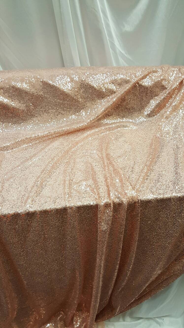 Champagne Gold Sequin Fabric By The Yard Glitz Sequin On Mesh 2 Way Stretch Prom Dress Decoration Background Sequin Fashion