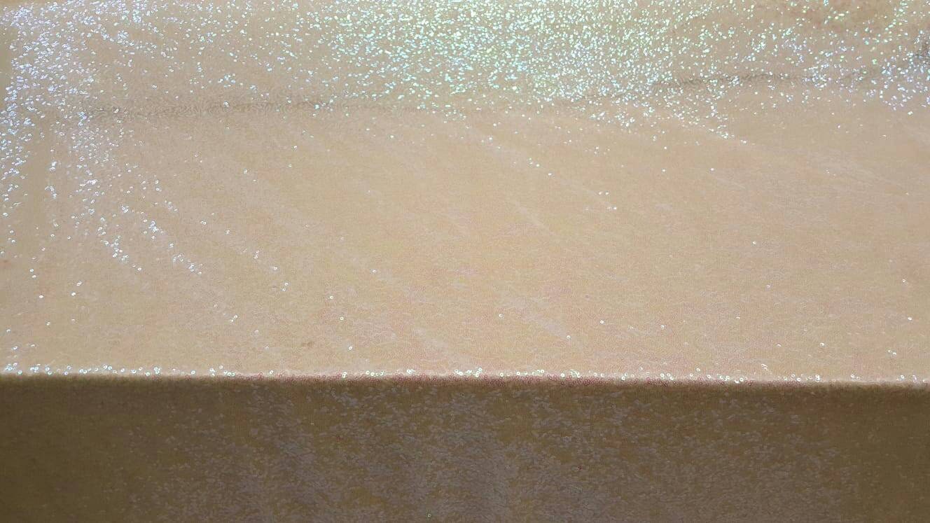 White Iridescent Sequin 58 Hologram Fabric Sold by the Yard Gown Quinceañera Bridal Evening Dress Gorgeous Draping clothing Tablecloth