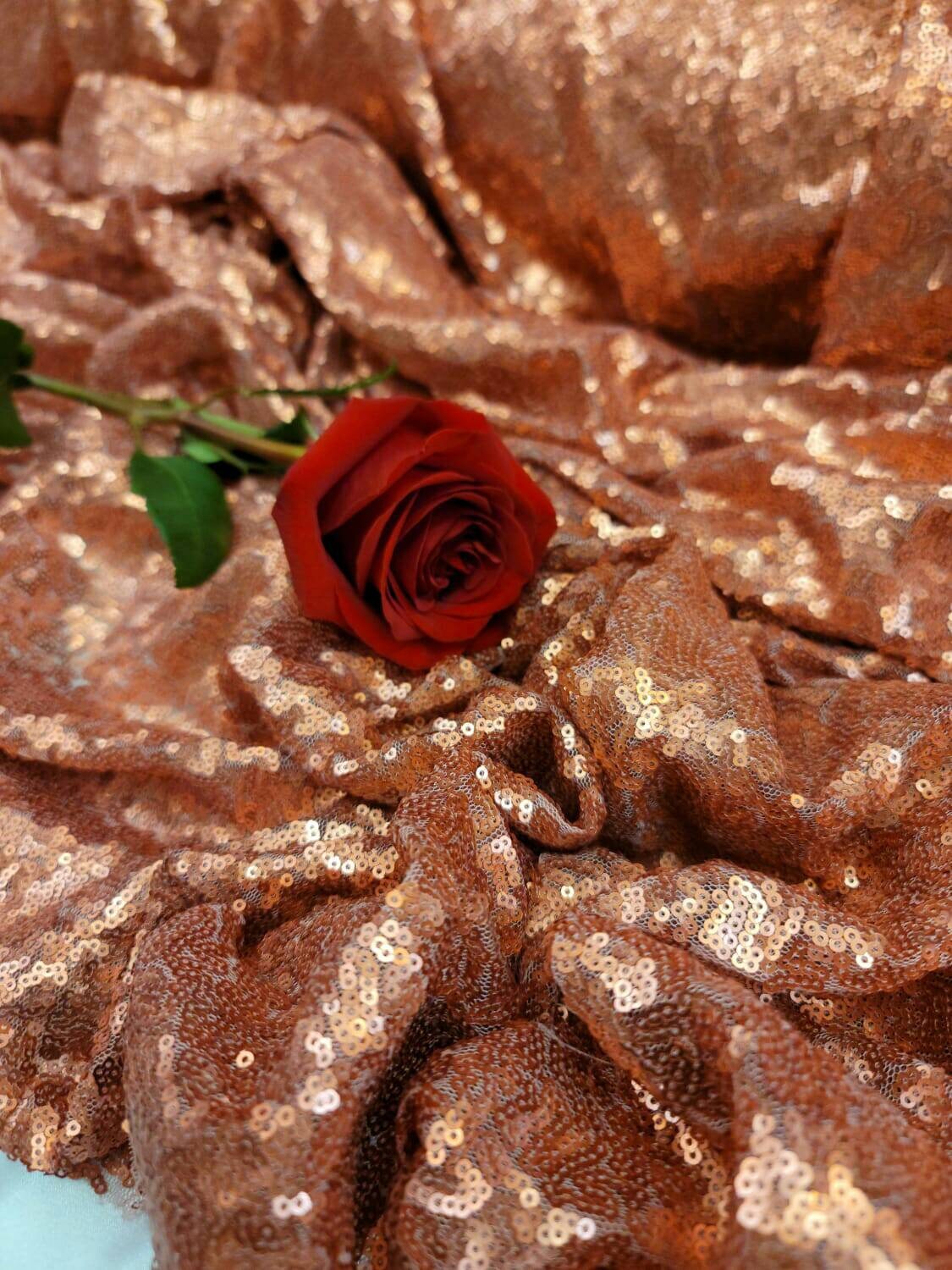 Sequin Fabric By The Yard Cooper Sequin Matte Cooper Fashion Fabric Dress Clothing Sequin On Mesh Prom Draping Background