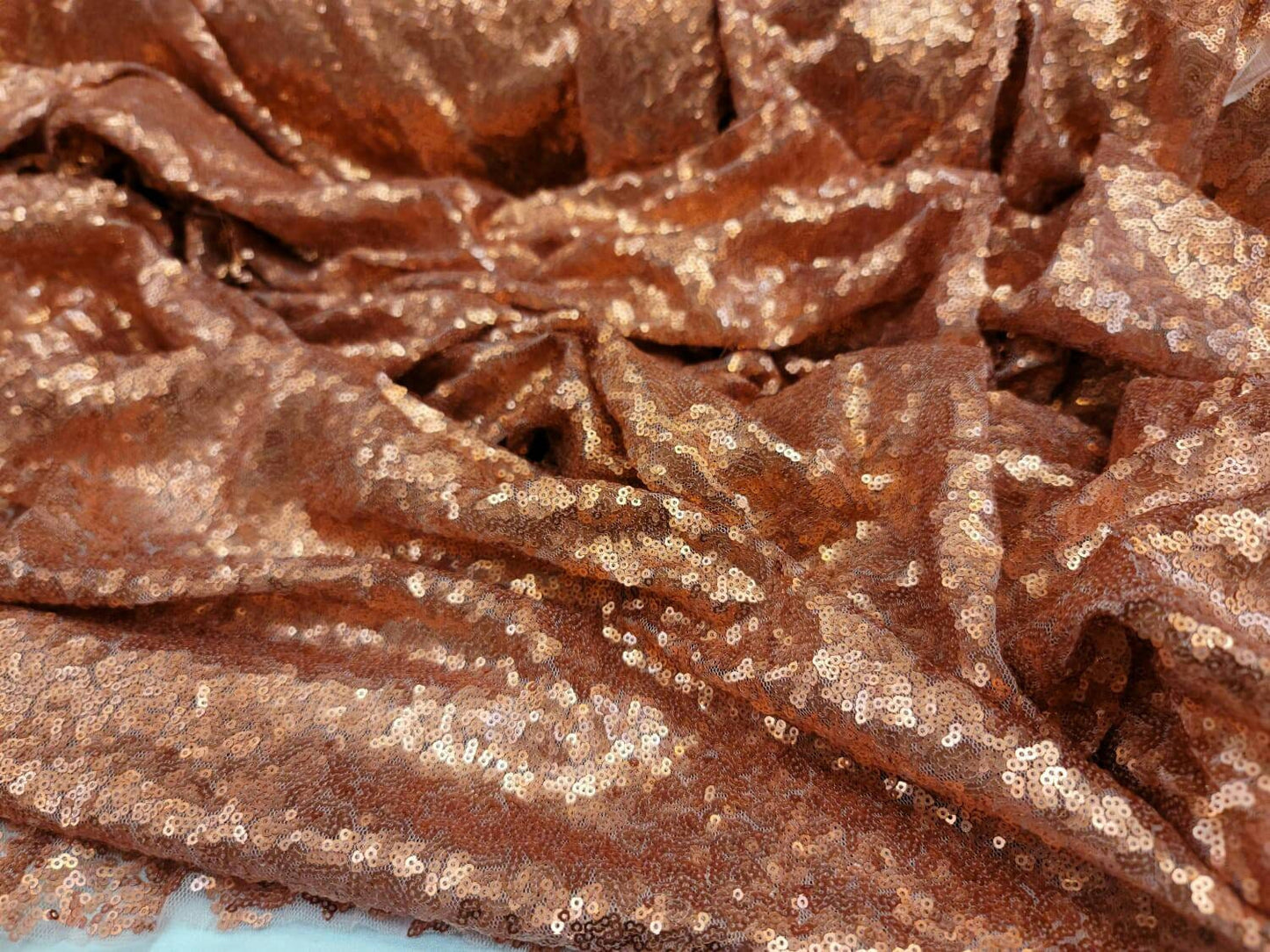 Sequin Fabric By The Yard Cooper Sequin Matte Cooper Fashion Fabric Dress Clothing Sequin On Mesh Prom Draping Background
