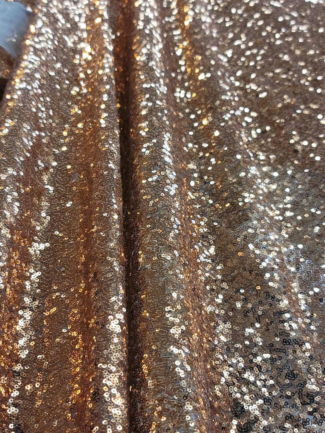 Sequin Fabric By The Yard Glitz Cooper Sequin Fabric Sequin Embroidery On Mesh Draping Clothing Decoration Background