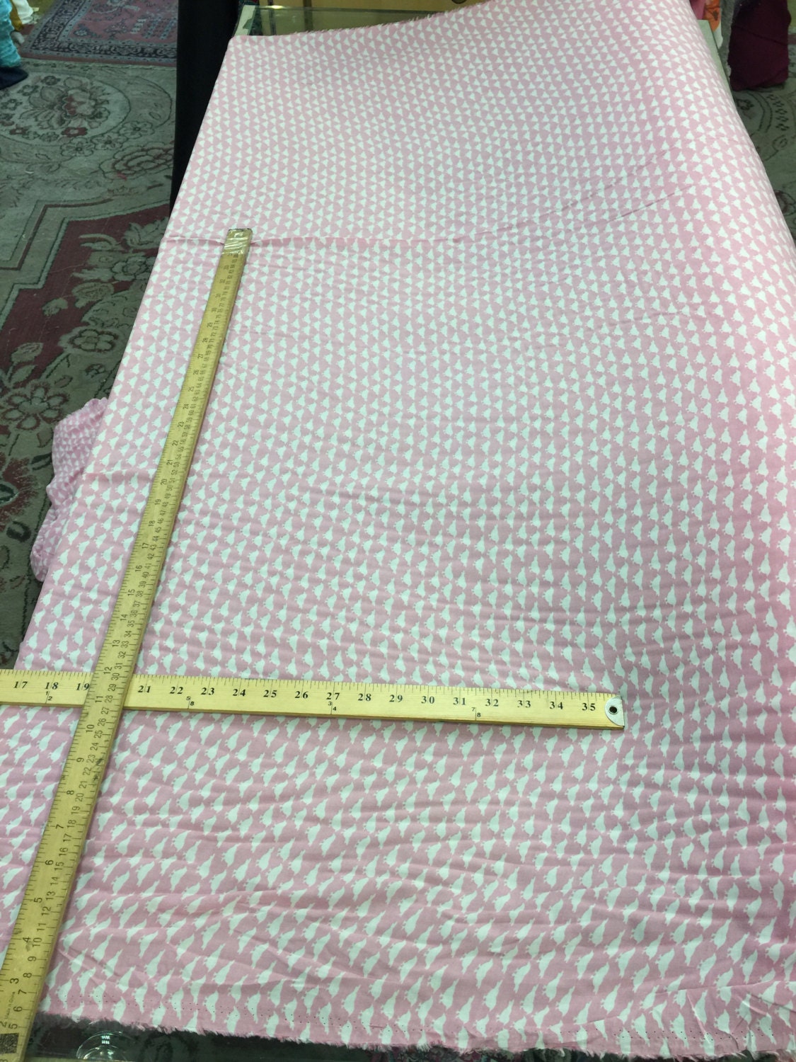 Rayon challis birds on light pink background Fabric Sold by the yard soft organic kids fabric flowy ligth weight