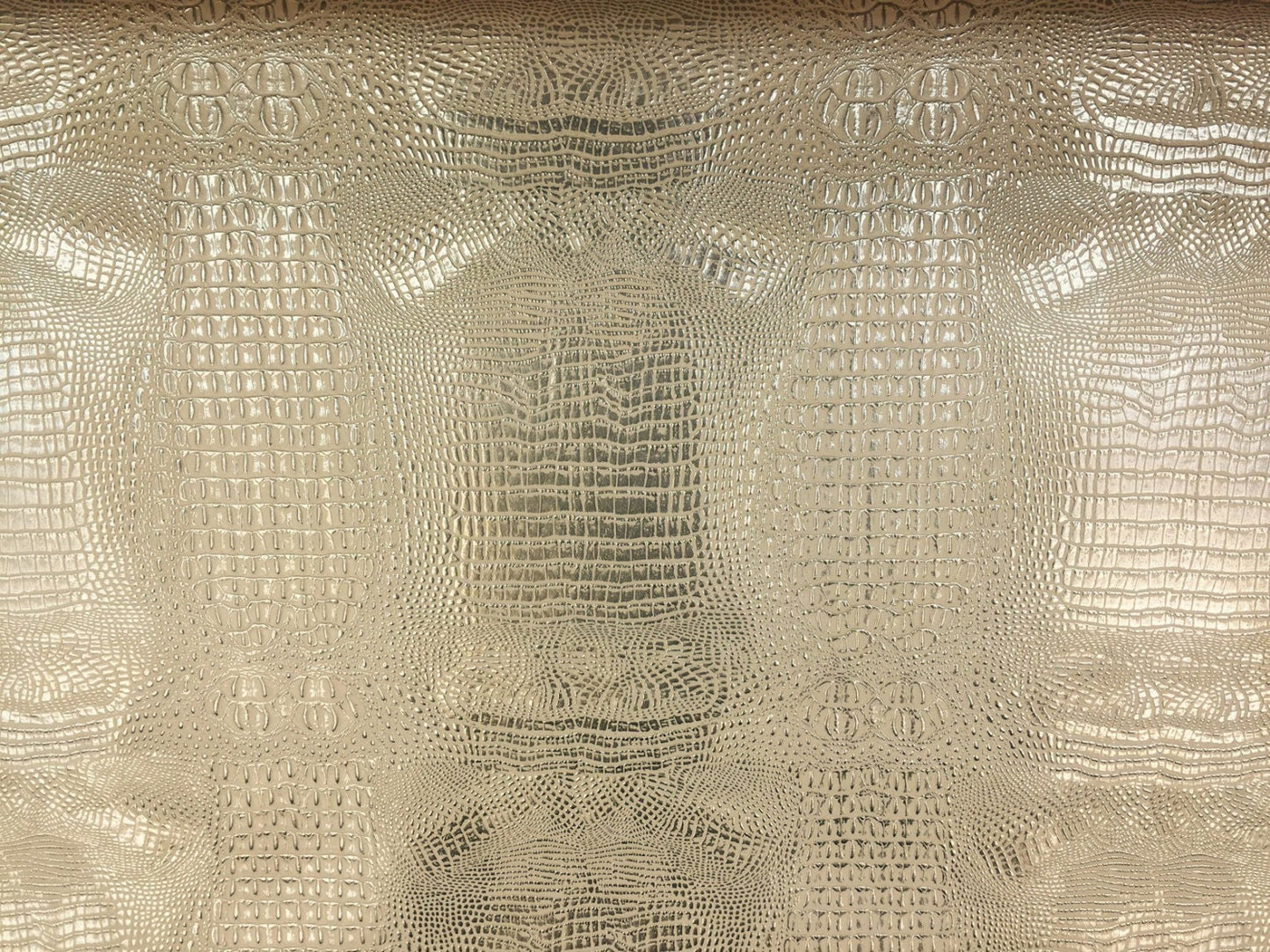 Crocodile Texture Design Vinyl 54 Inches Wide Fabric Sold by the Yard Peach for Wedding Decorations, Tablecloths, Curtain, Panels, Crafts
