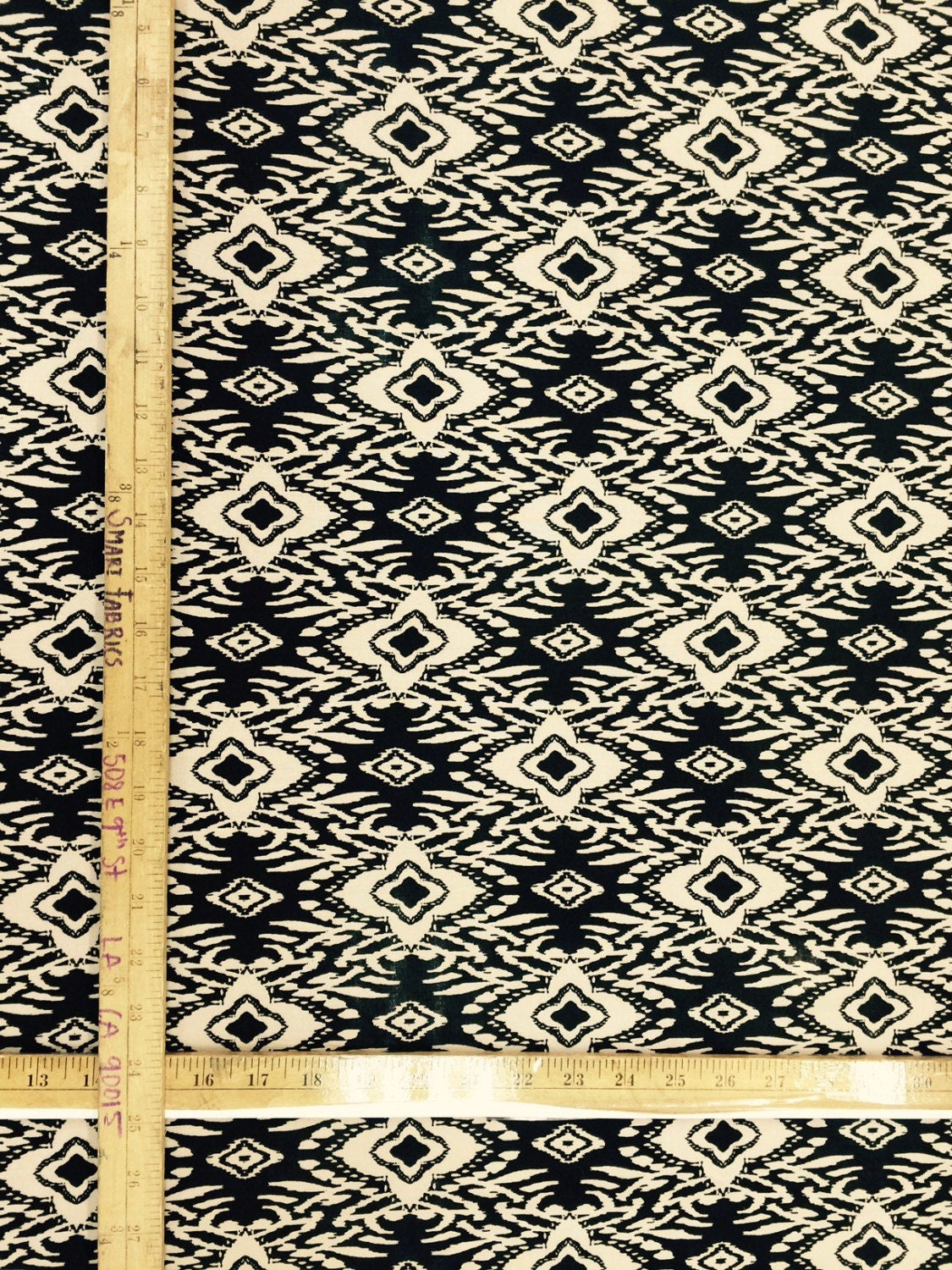100% rayon challis beige n black geometrical pattern Fabric by the yard soft organic kids dress draping clothing decoration flowy