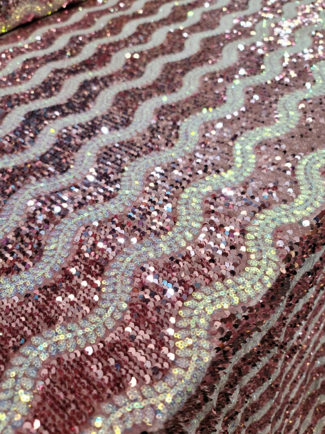 Dusty Rose Sequin Iridescent On Stretch Dusty Rose Velvet Fabric By The Yard Clothing Backdrop Decoration White Sequin
