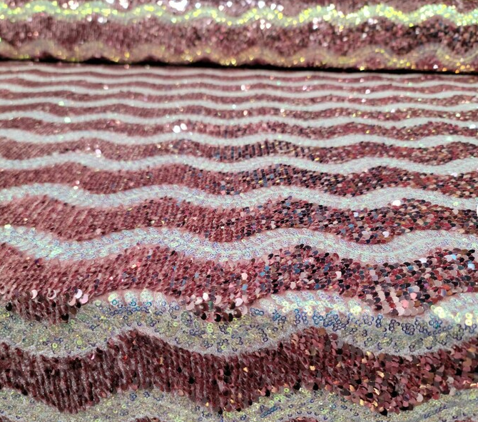 Dusty Rose Sequin Iridescent On Stretch Dusty Rose Velvet Fabric By The Yard Clothing Backdrop Decoration White Sequin