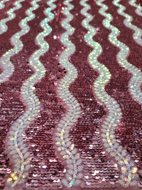Dusty Rose Sequin Iridescent On Stretch Dusty Rose Velvet Fabric By The Yard Clothing Backdrop Decoration White Sequin