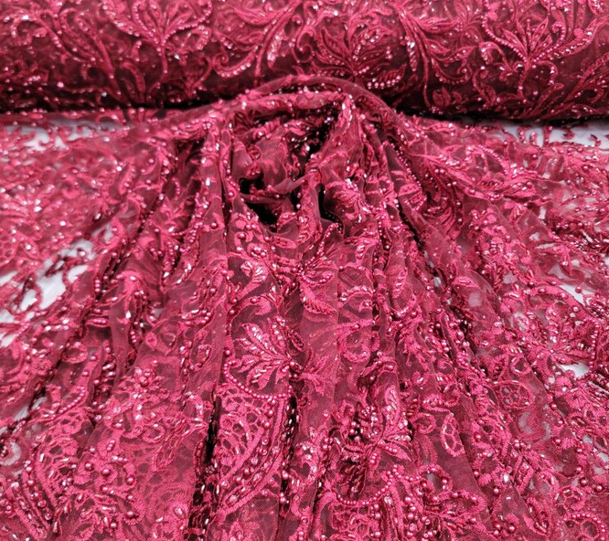 Swirl lace fabric deals