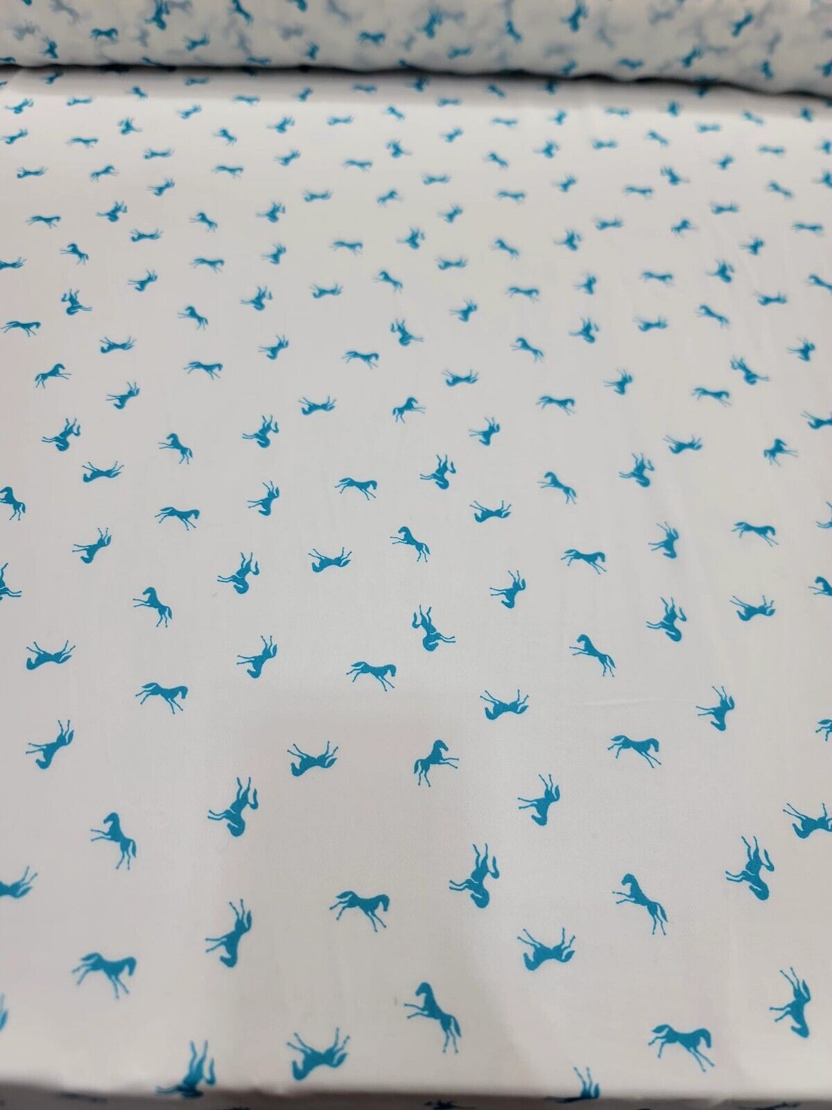 Blue Horses Premium Chiffon Fabric - 58-60" Width - Sold by the Yard