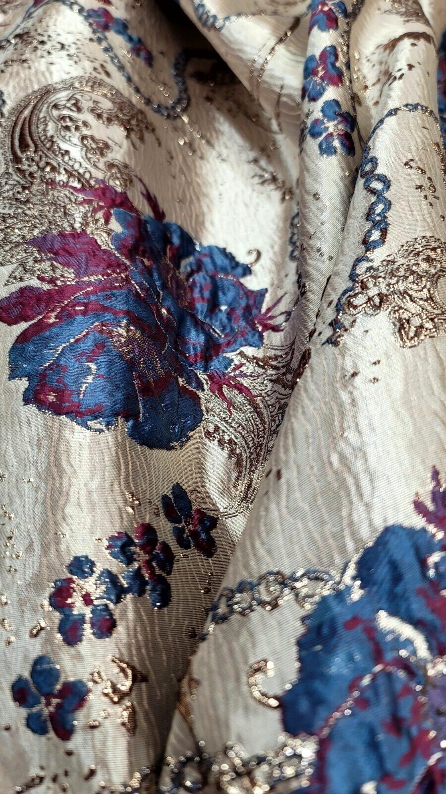 Brocade Jacquard Prom Fabric by the Yard - Ideal for Gowns, Quinceañera, Bridal, Upholstery, and More - Available in Various Stunning Colors