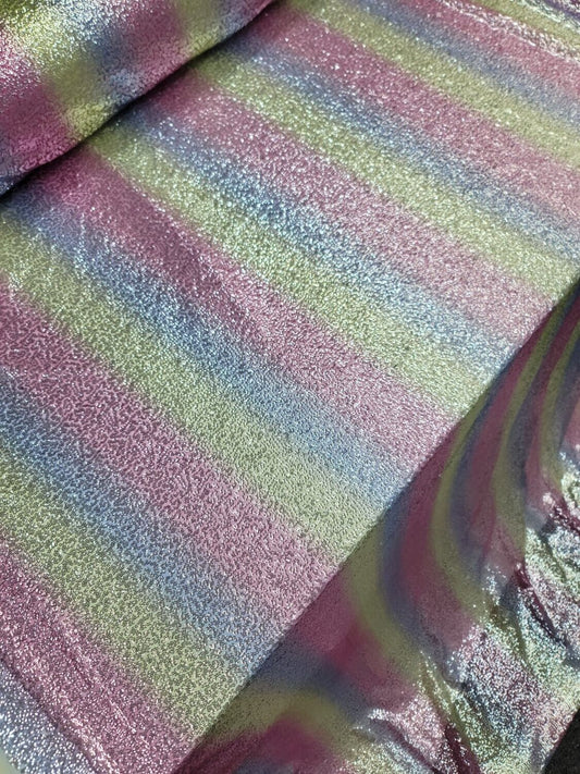Mini Glitz Sequins Fabric by the Yard - Vibrant Rainbow - Perfect for Dresses, Decorations, and Creative Crafts