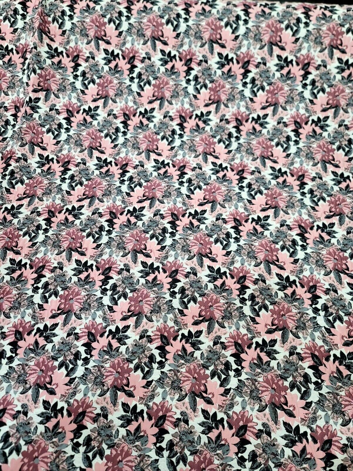 Dusty Rose Mauve Floral Chenille Upholstery Brocade Fabric - 56" Width - Sold by the Yard - Perfect for Pillows, Cushions, and Home Decor