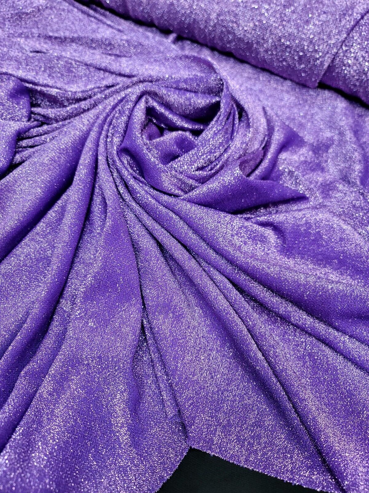 Lame Lavender Fabric Sold By The Yard Shimmer Stretch Sheer Fabric For Dress