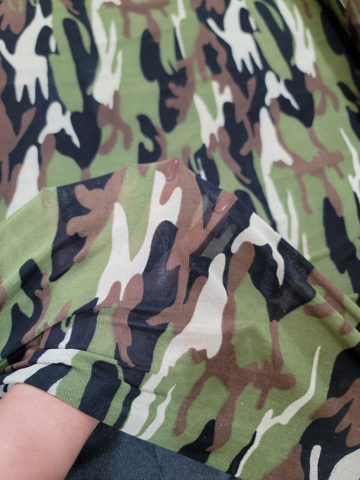 Military Camouflage Print 4 way Stretch Fabric 60"wide Sportwear Mesh By Yard