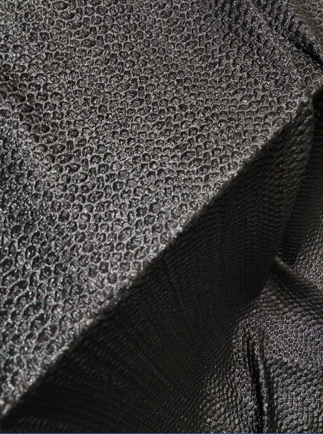 Black Brocade Textured Embossed Jacquard Fabric Sold By The Yard Gown Quinceañera Bridal