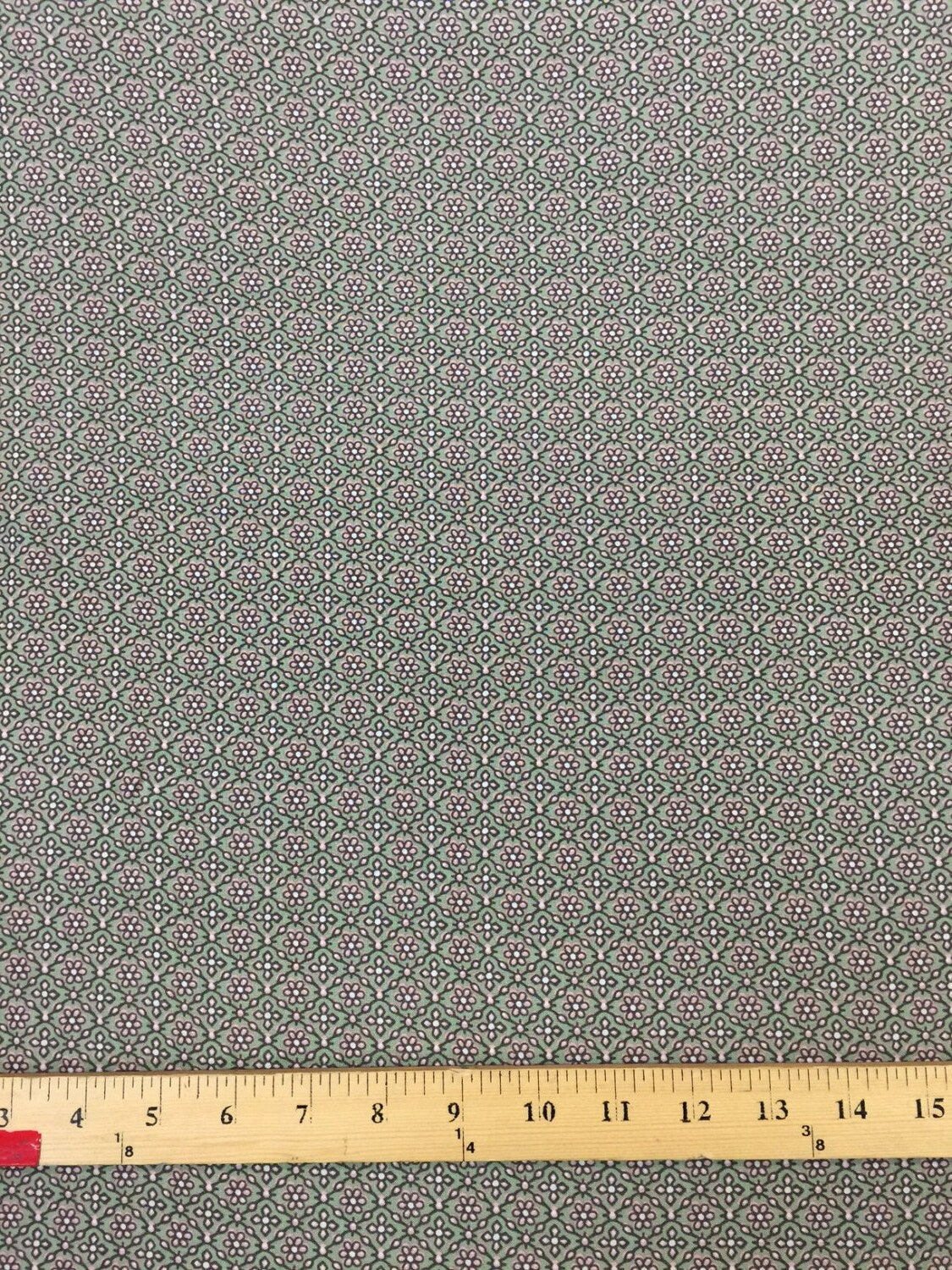 Rayon challis Light green background w small light pink flowers 58" / 60" wide fabric sold by the yard organic soft flowy fabric kids dress