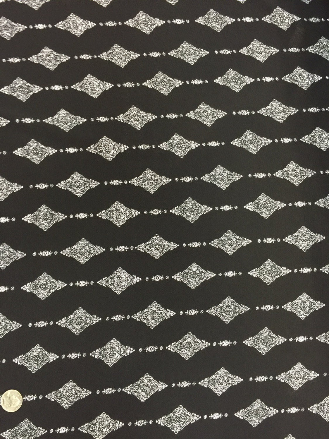 Boho crepe Black White 58-60 in w Fabric sold by the yard 1 way stretch flowy draping decoration clothing dress