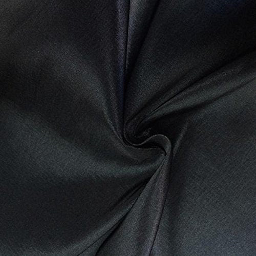 Taffeta Stretch Fabric 2-Way Stretch 58" Wide By The Yard (Black)