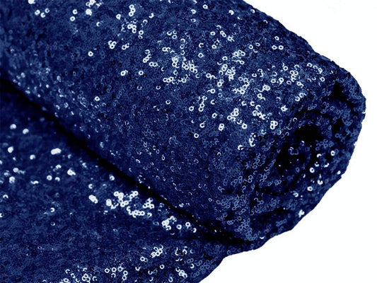 Navy Sequin Fabric, by The Yard, Sequin Fabric, Tablecloth, Linen, Sequin Tablecloth, Table Runner