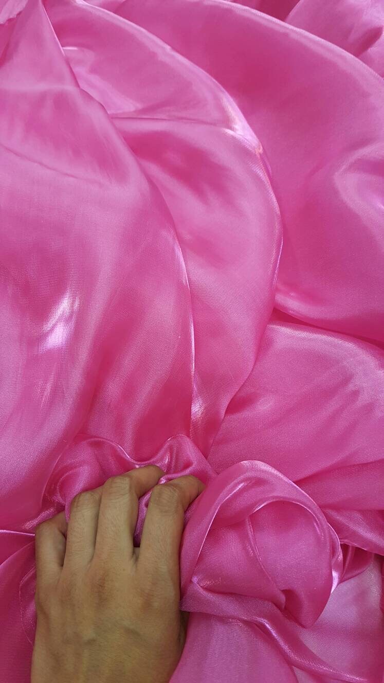 Pink Silk Taffeta Fabric