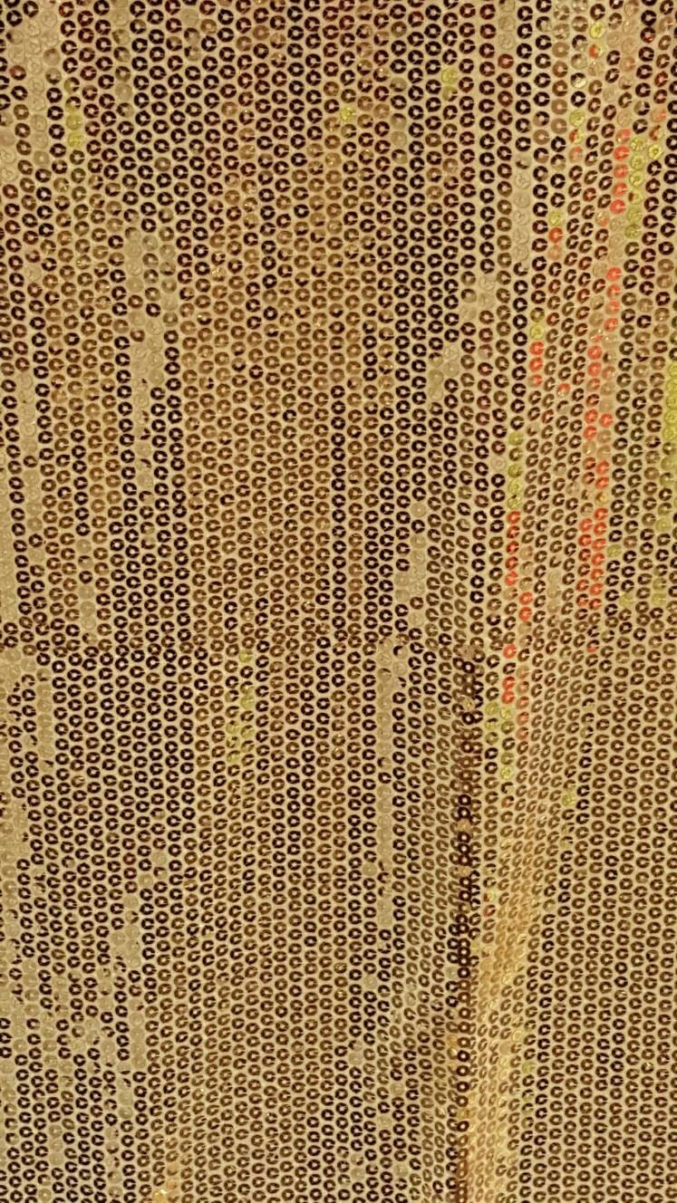 Gold Sequin 2 Way Stretch Yellow Knit Fabric Sold By The Yard Decoration Clothing Draping Gorgeous Dancer Fabric Glitz Sequin