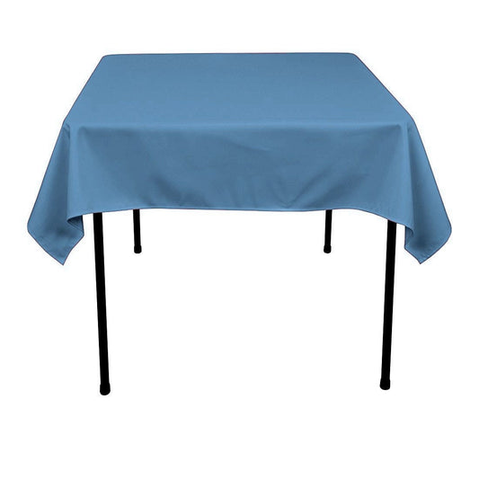 54 x 54-Inch Seamless Baby Blue Rectangular Polyester Tablecloth for Wedding Party Decorations Square Table Cloth Cover