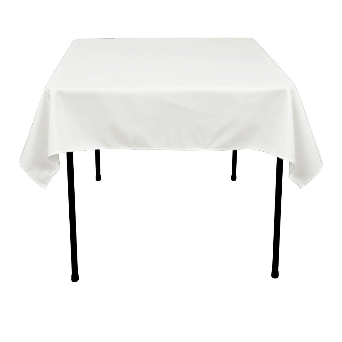 54 x 54-Inch Seamless White Rectangular Polyester Tablecloth for Wedding Party Decorations Square Table Cloth Cover